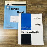INTERNATIONAL C175 GAS ENGINE SERVICE PARTS MANUAL SET FOR 454 464 2400A TRACTOR