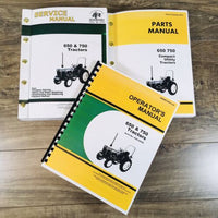 Service Parts Operators Manual Set For John Deere 650 750 Tractor 1000-25426