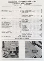 CASE 300 SERIES TRACTOR PARTS MANUAL CATALOG BOOK ASSEMBLY SCHEMATIC