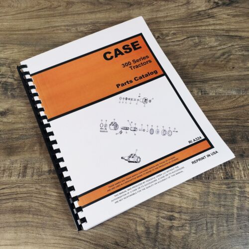 CASE MODEL 312 GAS SINGLE FRONT WHEEL TRACTOR PARTS MANUAL CATALOG BOOK ASSEMBLY