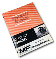 MASSEY FERGUSON 410-510 COMBINE OPERATORS MANUAL OWNERS BOOK MAINTENANCE