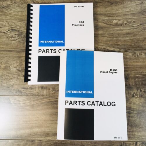 International 884 Tractor Parts Manual Set Catalog Book Assembly Schematic D-268