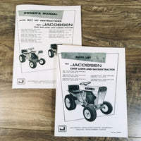 Jacobsen Super Chief 1000 1200 Garden Tractors Parts Operators Manual Set