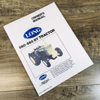 Long 560 560Dt Tractor Operators Manual Owners Book Maintenance 2 & 4 Wheel Dr