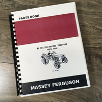 MASSEY FERGUSON 202 203 204 205 TRACTOR PARTS MANUAL CATALOG BOOK SCHEMATIC