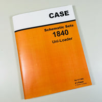 CASE 1840 UNI-LOADER SKID STEER SHEMATICS SETS SERVICE MANUAL