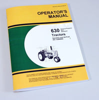OPERATORS MANUAL FOR JOHN DEERE 630 TRACTOR OWNERS GAS ALL FUEL 6300000 AND UP-01.JPG