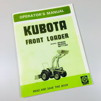 KUBOTA BF800 BF900 BF1100 TRACTOR OPERATORS OWNERS MANUAL MAINTENANCE-01.JPG
