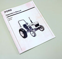 FORD NEW HOLLAND 3415 TRACTOR OWNERS OPERATORS MANUAL MAINTENANCE DIESEL