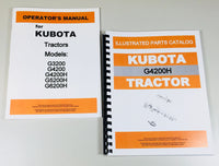 KUBOTA G4200H TRACTOR OPERATORS OWNERS MANUAL PARTS CATALOG SET-05.JPG
