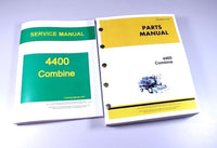 SERVICE MANUAL PARTS CATALOG SET FOR JOHN DEERE 4400 COMBINE SHOP BOOK OVHL GAS