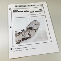 NEW IDEA 561 BALE THROWER BALER OWNERS OPERATORS MANUAL-01.JPG