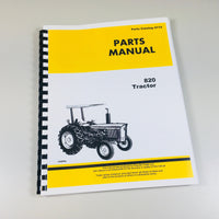 PARTS MANUAL FOR JOHN DEERE 820 TRACTOR CATALOG ASSEMBLY EXPLODED VIEWS NUMBERS