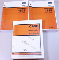CASE 1825 UNI-LOADER SKID STEER PARTS CATALOG SERVICE REPAIR SHOP MANUALS SET