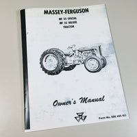 MASSEY FERGUSON MF 35 SPECIAL 35 DELUXE TRACTOR OWNERS OPERATORS MANUAL-01.JPG
