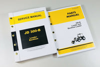 SERVICE MANUAL PARTS CATALOG SET FOR JOHN DEERE 300B BACKHOE LOADER SHOP BOOK-01.JPG