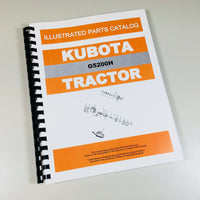 KUBOTA G5200H TRACTOR PARTS ASSEMBLY MANUAL CATALOG EXPLODED VIEWS NUMBERS