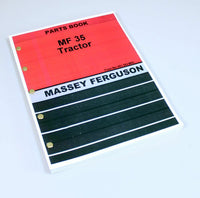 MASSEY FERGUSON 35 TRACTOR PARTS CATALOG MANUAL BOOK EXPLODED VIEW ASSEMBLY