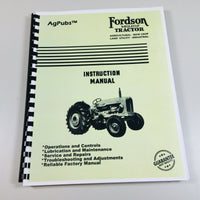 FORDSON MAJOR TRACTOR OPERATORS OWNERS INSTRUCTIONS MANUAL MAINTENANCE-01.JPG