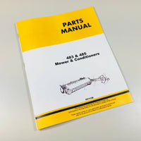 PARTS MANUAL FOR JOHN DEERE 483 485 MOWER CONDITIONER CATALOG ASSEMBLY