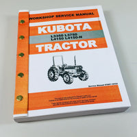 KUBOTA L3350 L3750 L4150 L4150N TRACTOR SERVICE REPAIR MANUAL SHOP BOOK