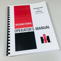 INTERNATIONAL 715 COMBINE OPERATORS OWNERS MANUAL MAINTENANCE ADJUSTMENTS-01.JPG