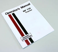 MASSEY FERGUSON MF 130 TRACTOR OWNERS OPERATORS MANUAL INSTRUCTION BOOK-01.JPG