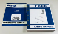 FORD 1200 TRACTOR OWNERS OPERATORS MANUAL PARTS CATALOG SET
