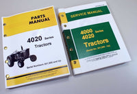 Service Manual Set For John Deere 4020 4000 Tractor Technical Shop Parts 201000-