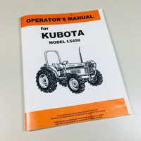 KUBOTA L5450 TRACTOR OPERATORS OWNERS MANUAL MAINTENANCE SPECIFICATIONS-01.JPG