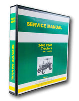 SERVICE MANUAL FOR JOHN DEERE 2440 2640 TRACTOR REPAIR SHOP OVHL S/N -340999