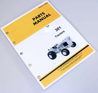 PARTS MANUAL FOR JOHN DEERE 301 TRACTOR CATALOG EXPLODED VIEWS NUMBERS