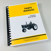 PARTS MANUAL FOR JOHN DEERE MODEL 2510 TRACTOR CATALOG ASSEMBLY NUMBERS