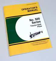 OPERATORS MANUAL FOR JOHN DEERE 500 SERIES TRACTOR DISK PLOW OWNERS-01.JPG