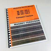 MASSEY FERGUSON MF 205 205-4 TRACTOR SERVICE REPAIR SHOP MANUAL WORKSHOP TECH