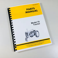 PARTS MANUAL FOR JOHN DEERE MODEL 70 TRACTOR GAS LP-GAS CATALOG ASSEMBLY NUMBERS-01.JPG