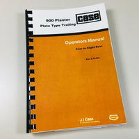 CASE 900 PLANTER OPERATORS OWNERS MANUAL
