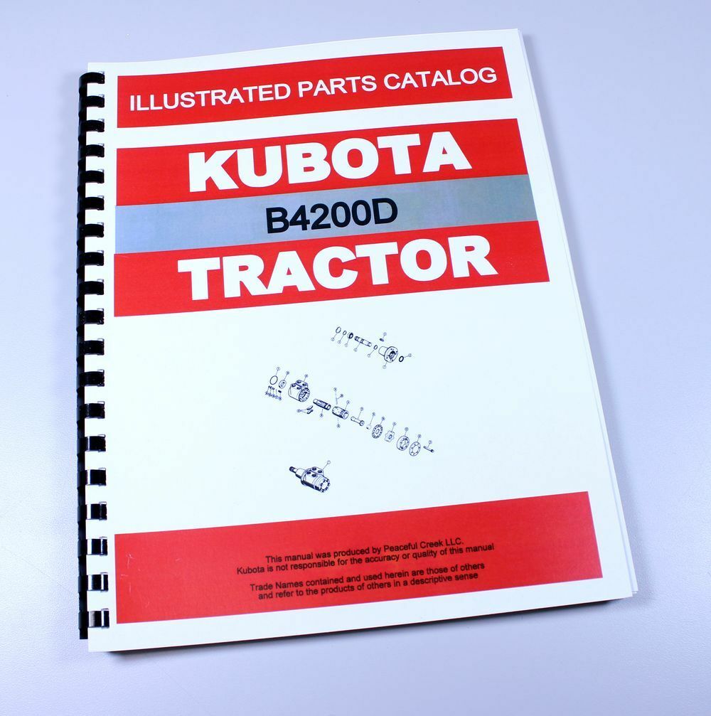KUBOTA B4200D TRACTOR PARTS ASSEMBLY MANUAL CATALOG EXPLODED VIEWS NUMBERS-01.JPG