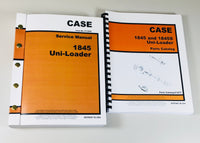 CASE 1845 UNI LOADER SKID STEER SERVICE MANUAL PARTS CATALOG SHOP BOOK OVHL