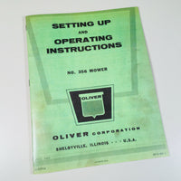 OLIVER 356 MOWER OPERATORS INSTRUCTIOINS MANUAL Ford 8N 800 801 900 901 TRACTOR