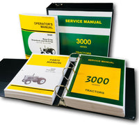 SERVICE OPERATORS PARTS MANUAL SET FOR JOHN DEERE 3020 TRACTOR SN UP TO 67,999