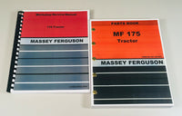 MASSEY FERGUSON 175 TRACTOR SERVICE REPAIR MANUAL PARTS CATALOG