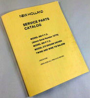 NEW HOLLAND 268 269 P.T.O 272 ENGINE TWINE WIRE TIE BALERS PARTS MANUAL CATALOG-01.JPG