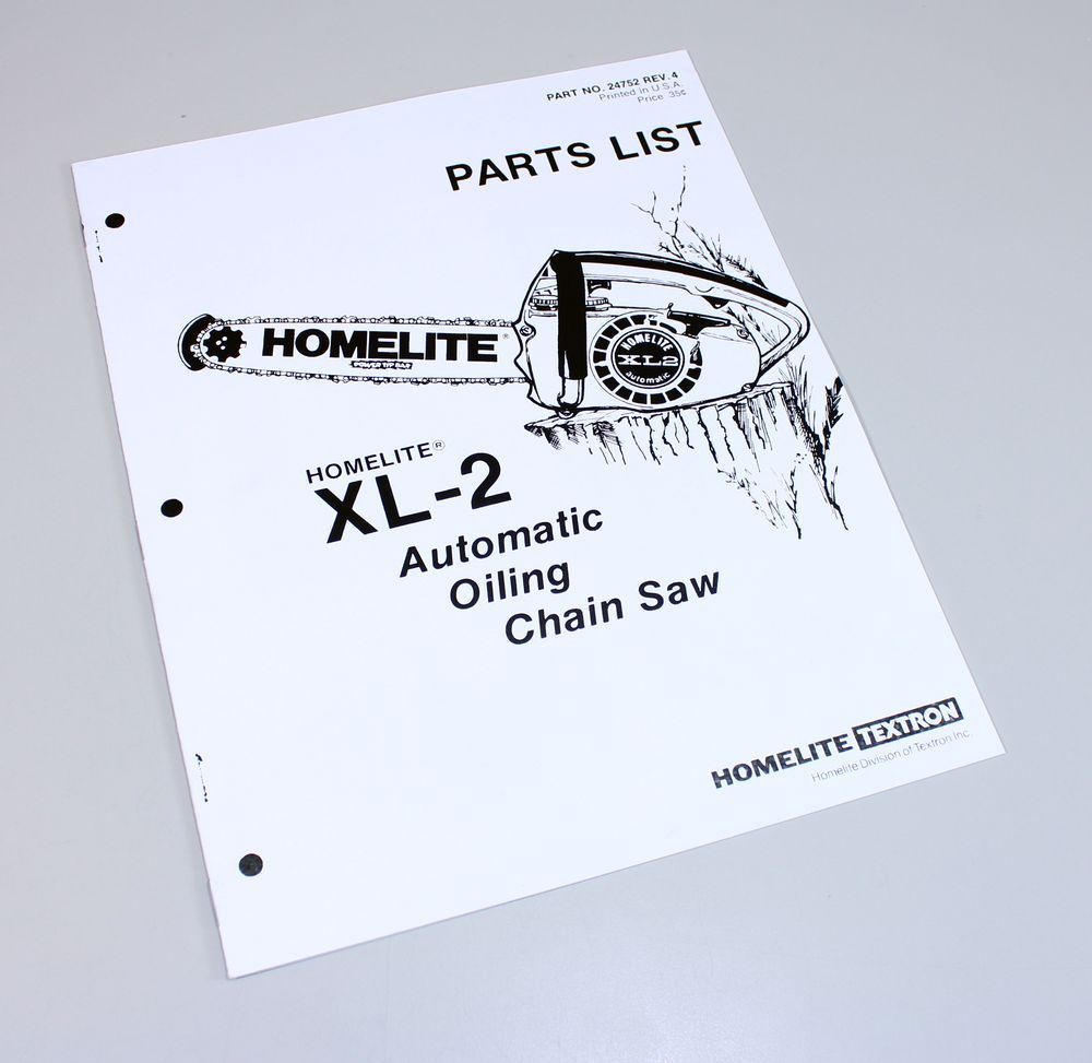 HOMELITE XL2 AUTOMATIC OILNG CHAINSAW PARTS LIST CATALOG MANUAL NUMBERS-01.JPG
