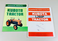 KUBOTA TRACTOR MODEL L 260P SERVICE MANUAL PARTS CATALOG SET L260P L260 260