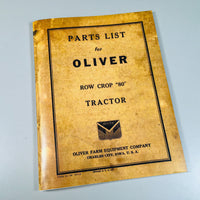 OLIVER PARTS LIST MANUAL CATALOG for 80 ROW CROP TRACTOR-01.JPG