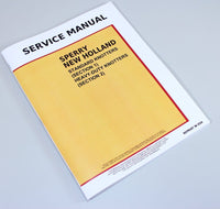 NEW HOLLAND STANDARD HEAVY DUTY KNOTTERS SERVICE REPAIR SHOP MANUAL TECHNICAL