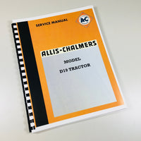 FACTORY ALLIS CHALMERS D19 TRACTOR SERVICE REPAIR MANUAL SHOP BOOK DEALERS OEM