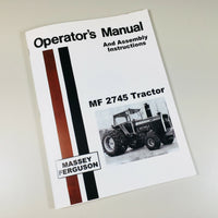 MASSEY FERGUSON MF 2745 TRACTOR OWNERS OPERATORS MANUAL BOOK MAINTENANCE-01.JPG