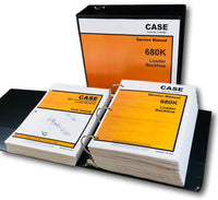 CASE 680K TRACTOR LOADER BACKHOE SERVICE MANUAL PARTS CATALOG SHOP BOOK SET OVHL